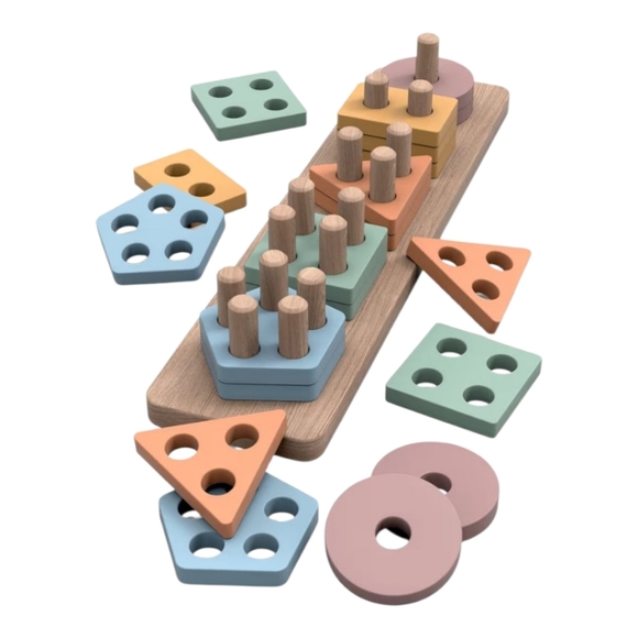 Shape Sorter & Color Stacker - Picture 5 of 6